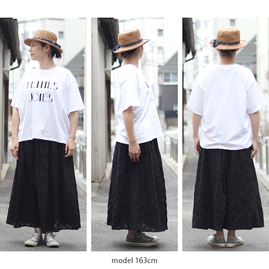 コットンピグメントTシャツ　PETITES　JOIES 【ICHI／イチ】ロゴT 半袖 五分袖 |  | 09
