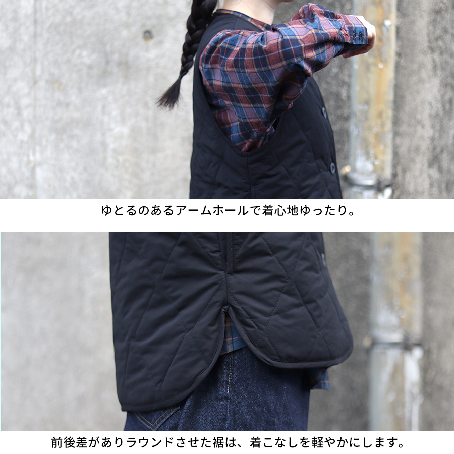 中綿キルティングベスト【ista-ire／イスタイーレ】ピーチ起毛　中綿キルティングベスト(3603-5040） |  | 04