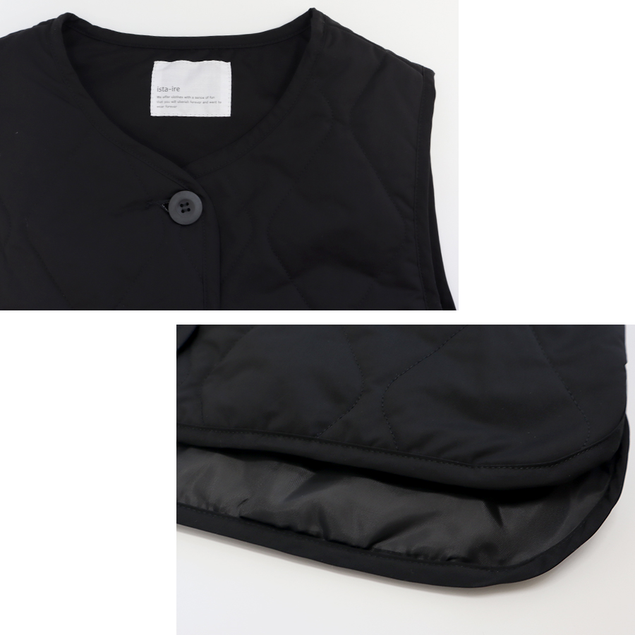 中綿キルティングベスト【ista-ire／イスタイーレ】ピーチ起毛　中綿キルティングベスト(3603-5040） |  | 06