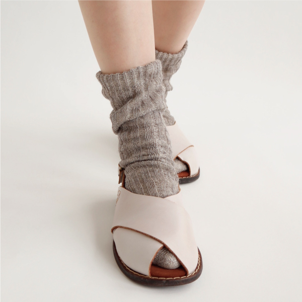 シルク&リネン二重編みソックス ciel serein |  | 02