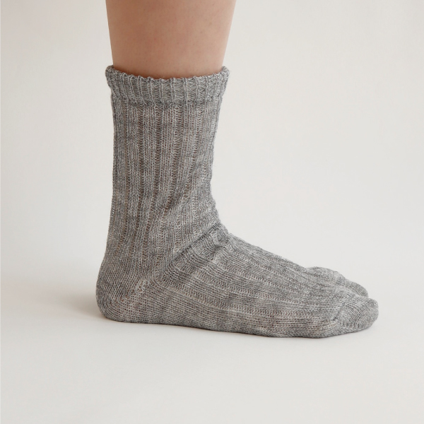シルク&リネン二重編みソックス ciel serein |  | 06