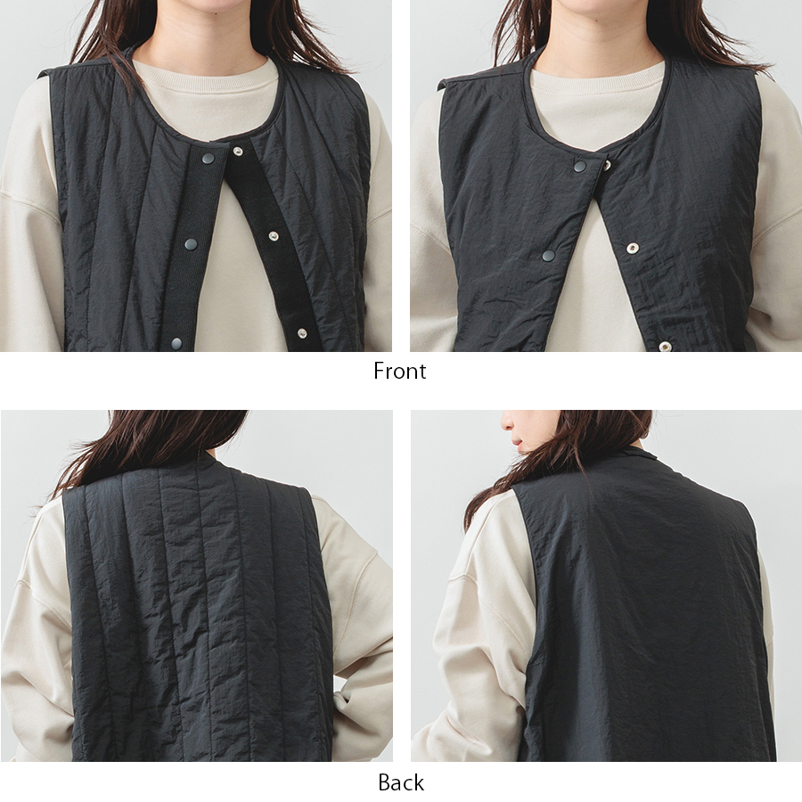 撥水中綿リバーシブルベスト 【M.M.O.】 : W Pocket - 通販 - Yahoo