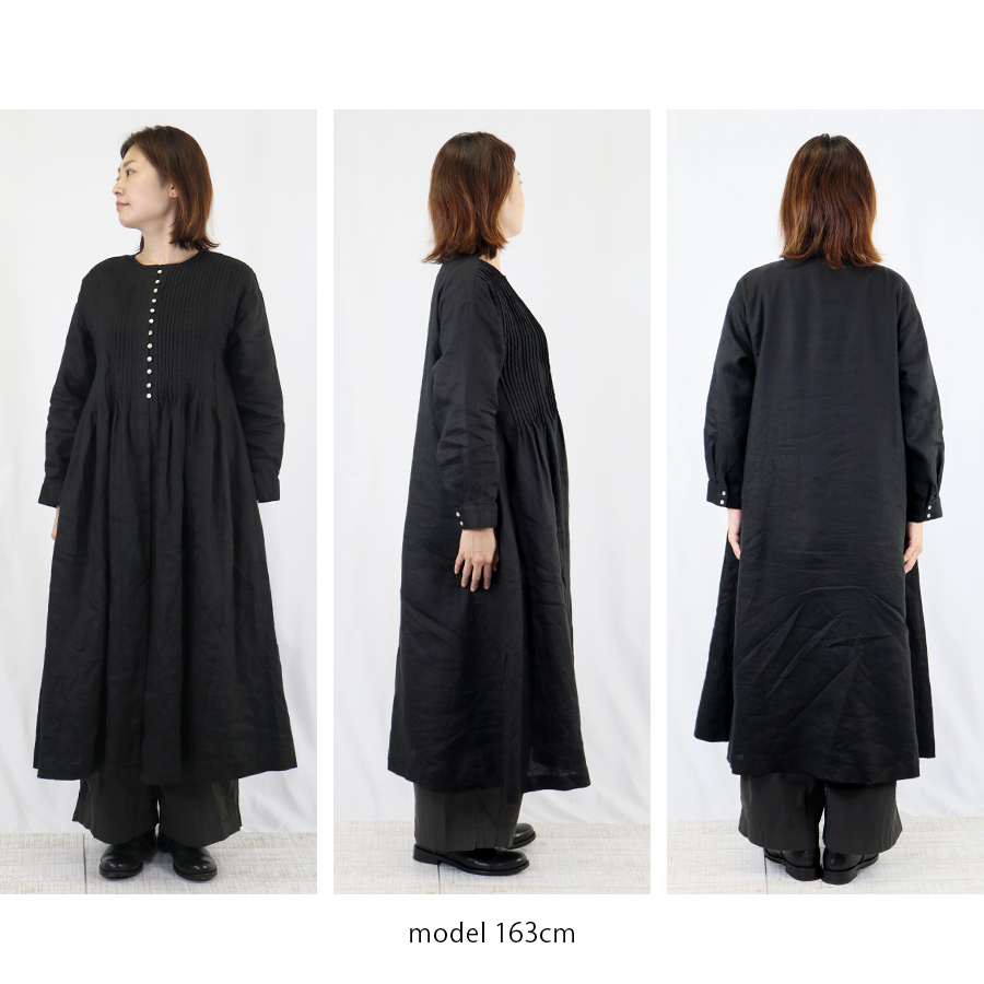 ピンタック多ボタンワンピース 【08Mab】 : W Pocket - 通販 - Yahoo