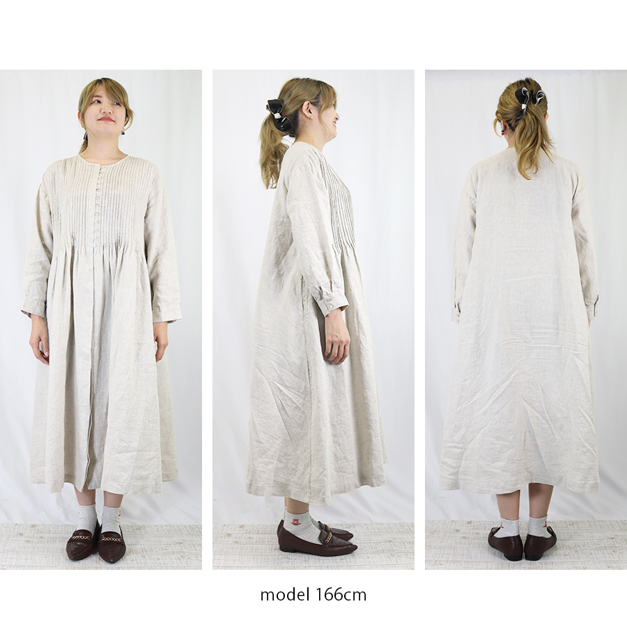 ピンタック多ボタンワンピース 【08Mab】 : W Pocket - 通販 - Yahoo