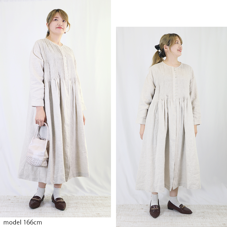 ピンタック多ボタンワンピース 【08Mab】 : W Pocket - 通販 - Yahoo