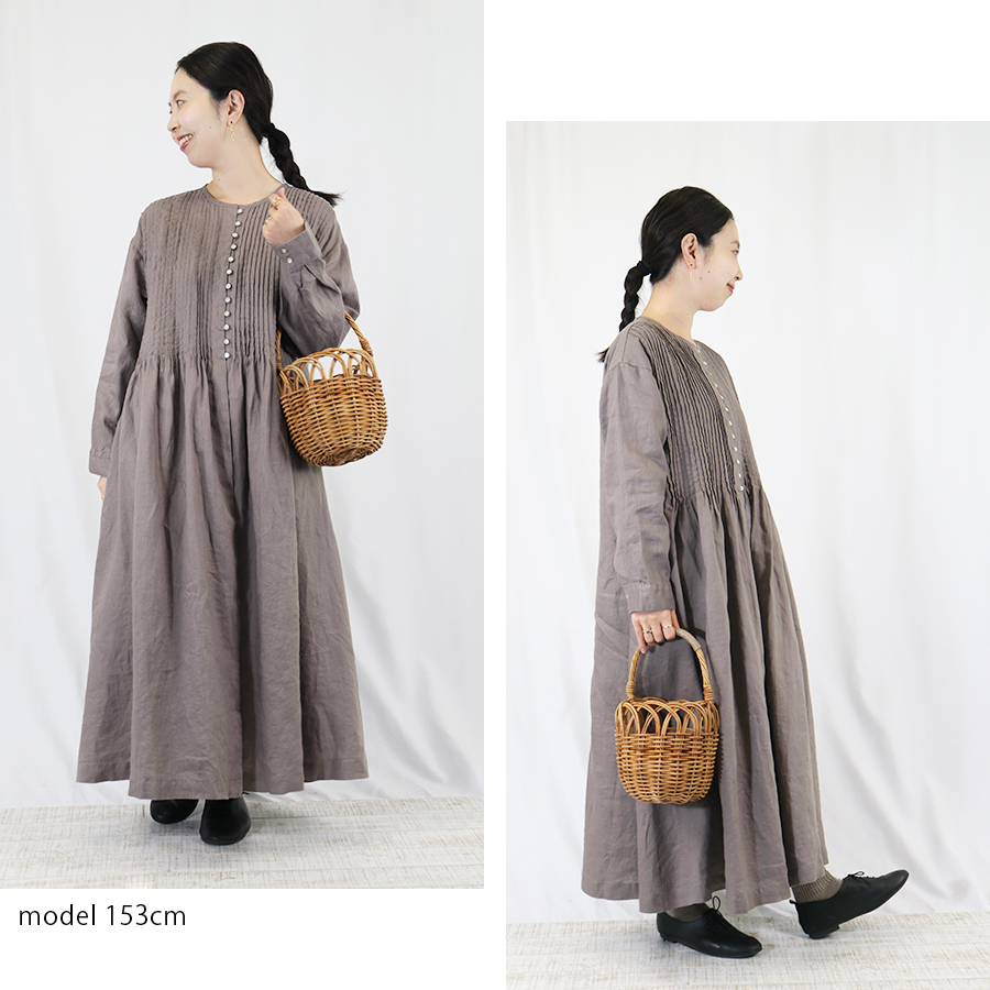 ピンタック多ボタンワンピース 【08Mab】 : W Pocket - 通販 - Yahoo