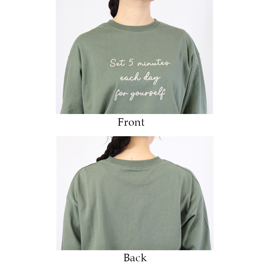 ロゴ刺繍コットンロンＴ　m.m.o.　綿100％ |  | 10