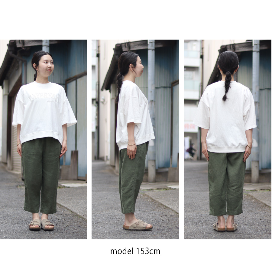 ロゴ刺繍コットン五分袖Tシャツ m.m.o. 綿100% |  | 10