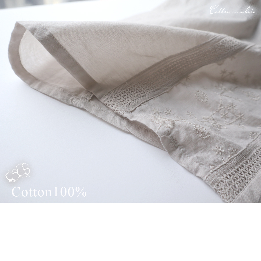 刺繍レース切替ブラウス【mmo】 |  | 06