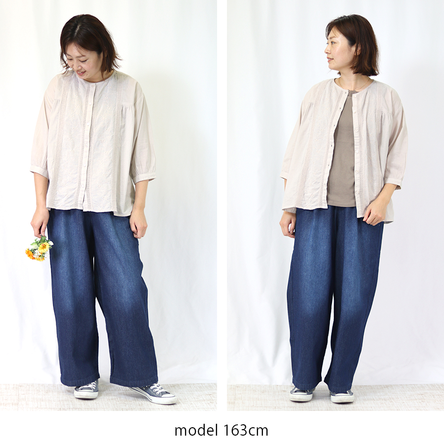 刺繍レース切替ブラウス【mmo】 |  | 08