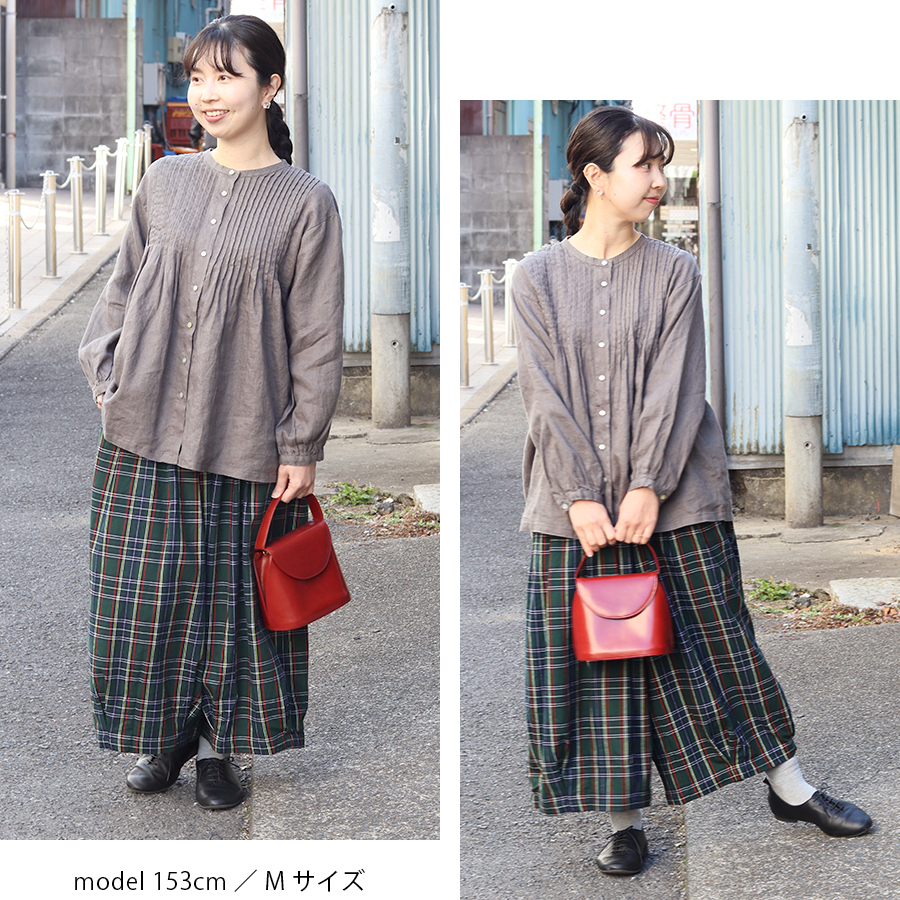 バルーンパンツ 綿タータンチェックD3057【Dgy】 : W Pocket - 通販