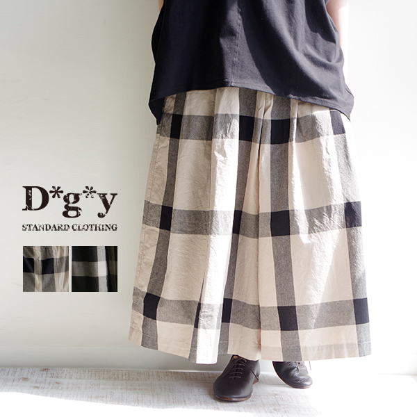 dgy　コットンオックスチェック柄パンツ | 