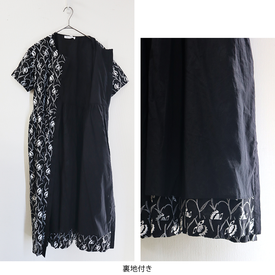 花刺繍レースギャザー切替ワンピース【s.t.closet frabjous】 |  | 10