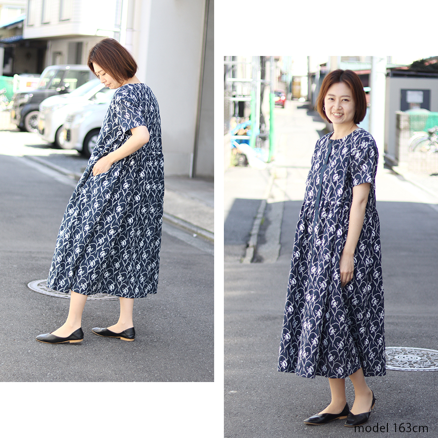 花刺繍レースギャザー切替ワンピース【s.t.closet frabjous】 |  | 05