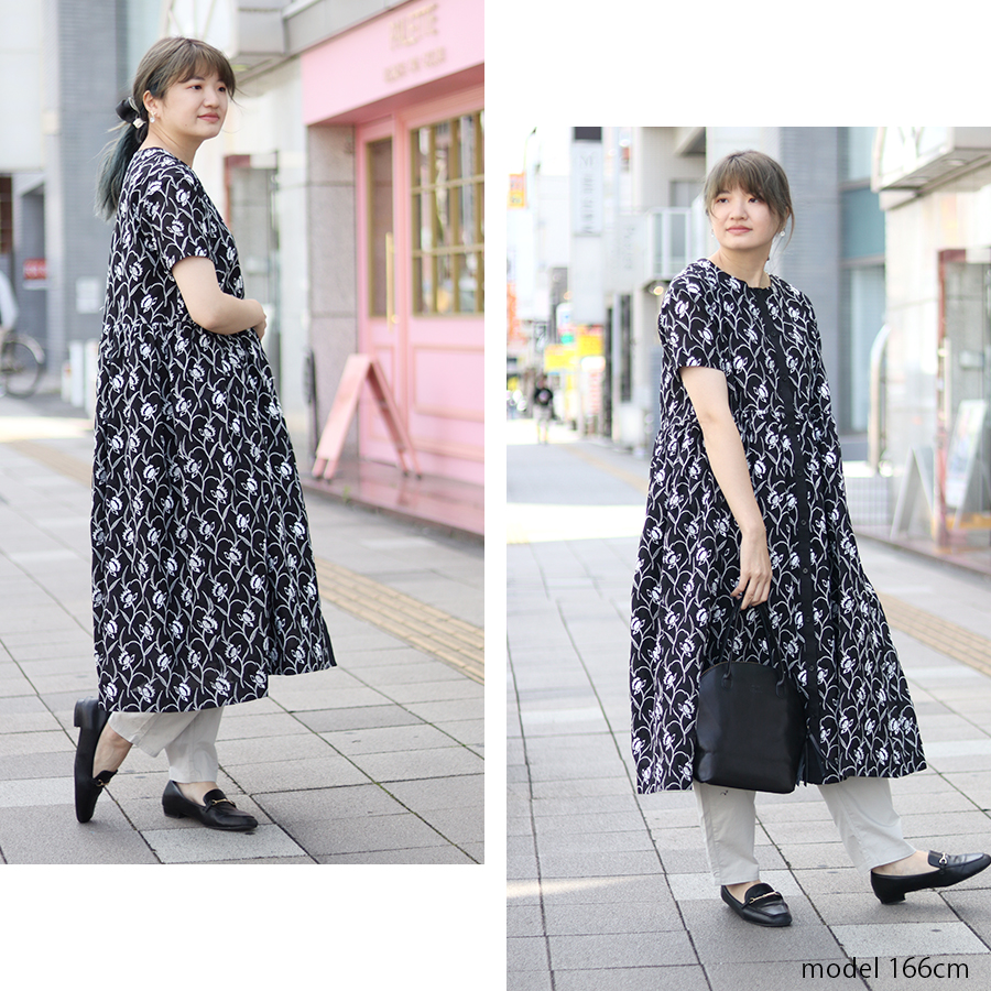 花刺繍レースギャザー切替ワンピース【s.t.closet frabjous】 |  | 06