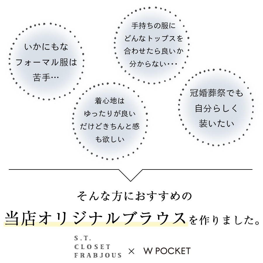 裾レース付きバンドカラーブラウス　s.t.closet frabjous