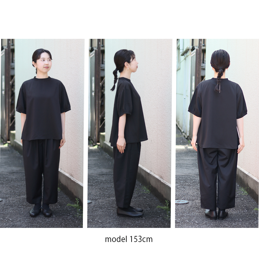 プリーツカラーブラウス　パンツセット　s.t.closet frabjous_7