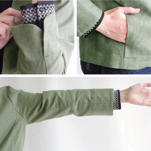 リネン起毛Ｖネックジャケット【GRANDMA MAMA DAUGHTER】 |  | 04