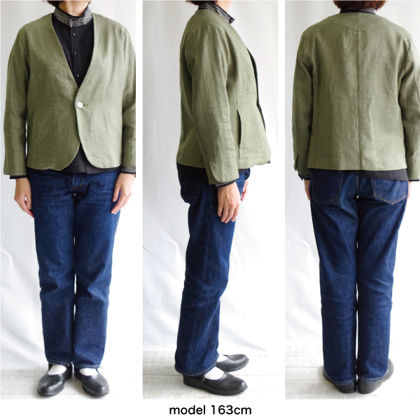 リネン起毛Ｖネックジャケット【GRANDMA MAMA DAUGHTER】 |  | 06