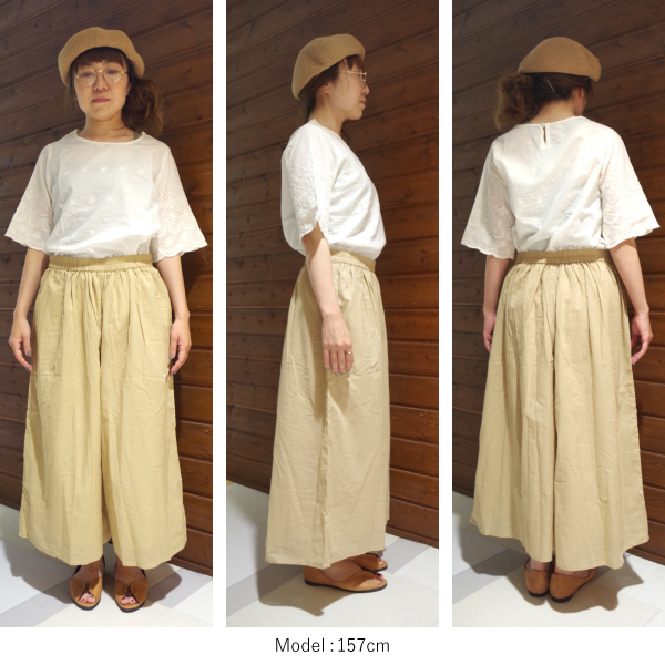 柄＆無地コットンフレアパンツ PAGE ONE |  | 10