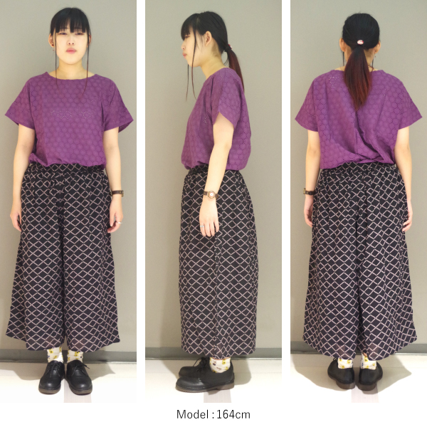 柄＆無地コットンフレアパンツ PAGE ONE |  | 11