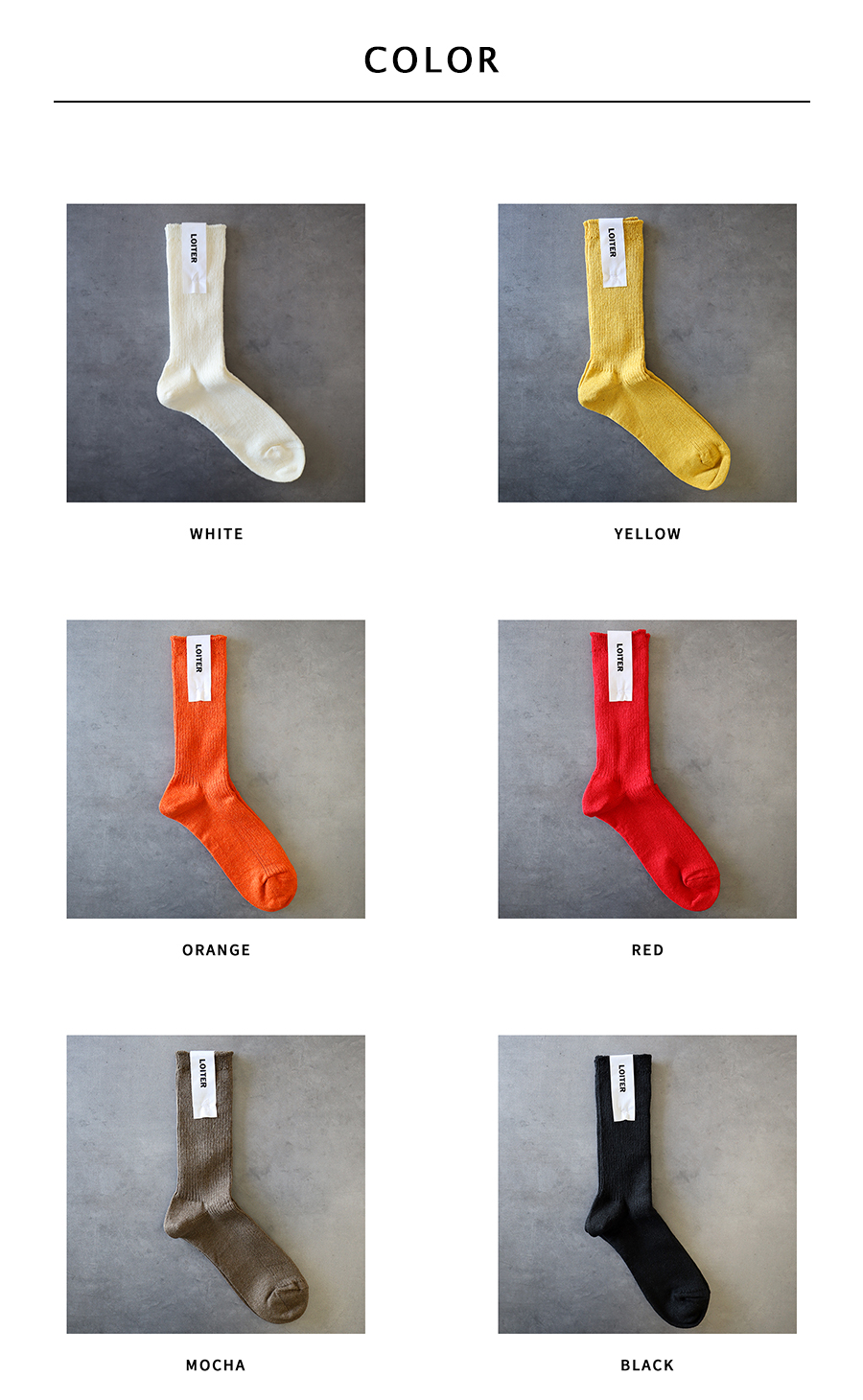 リネンリブソックス【LOITER／ICHI】 |  | 09