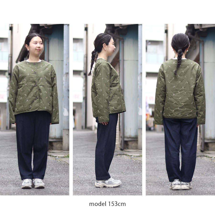 小花柄刺繍入り中綿ショート丈コート【cloudnine】 |  | 09