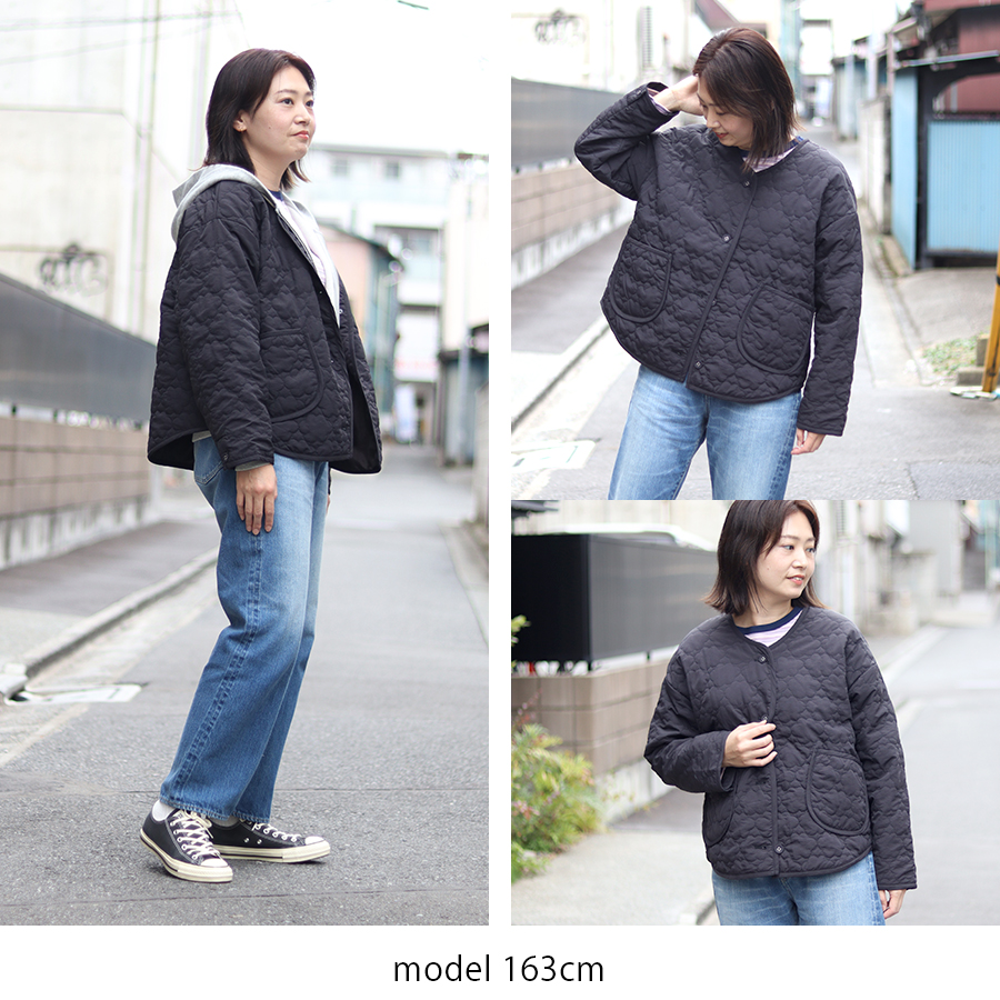 中綿前開き雲形キルティングコート【クラウドナイン／cloudnine】キルトコート 撥水加工 |  | 12