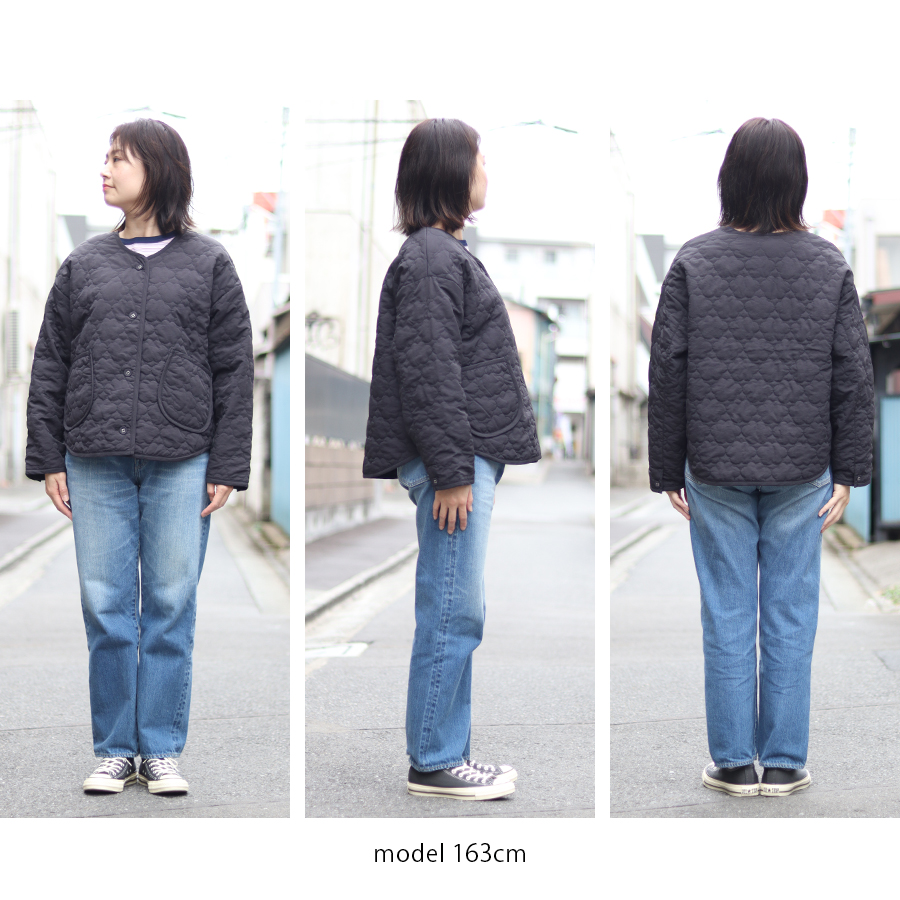 中綿前開き雲形キルティングコート【クラウドナイン／cloudnine】キルトコート 撥水加工 |  | 13