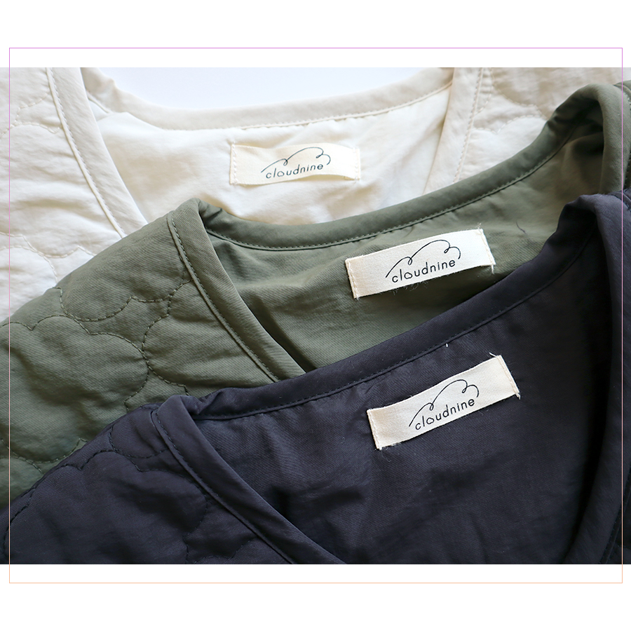 中綿前開き雲形キルティングコート【クラウドナイン／cloudnine】キルトコート 撥水加工 |  | 03