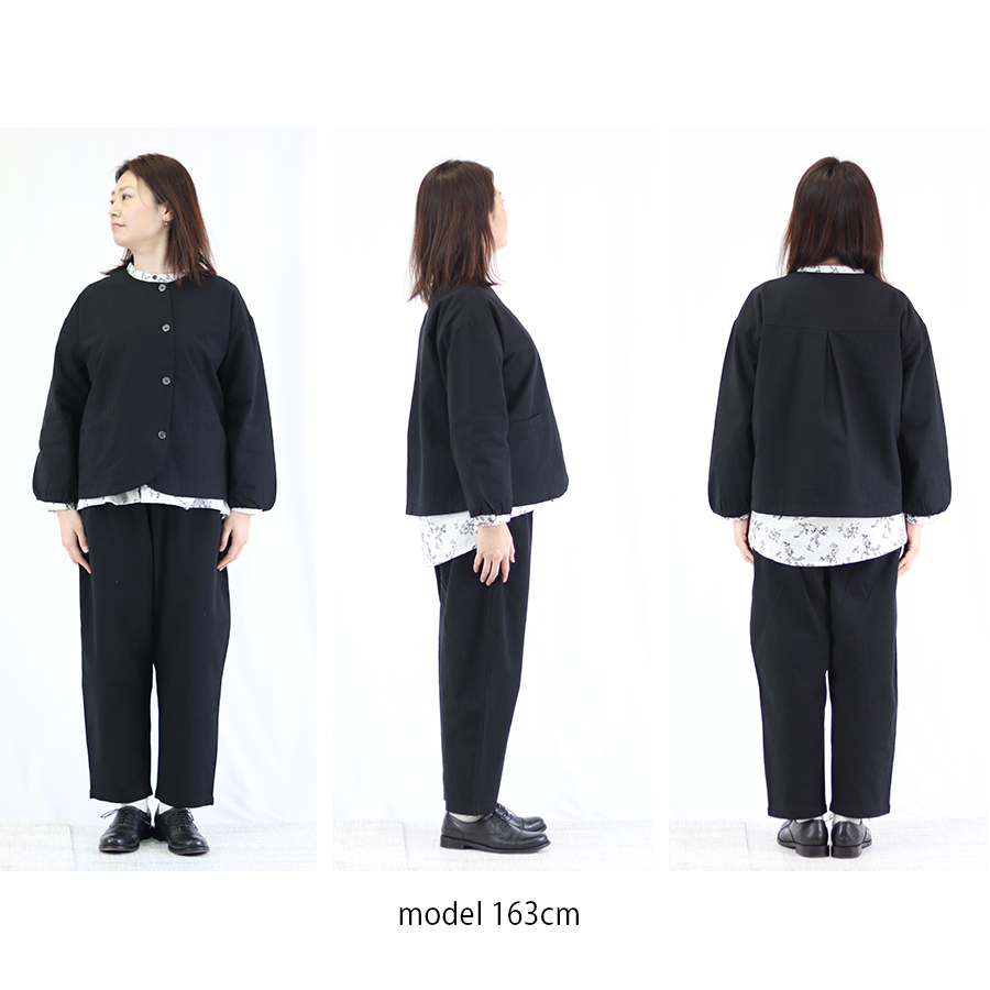 コットンリネンノーカラージャケット cloudnine |  | 11