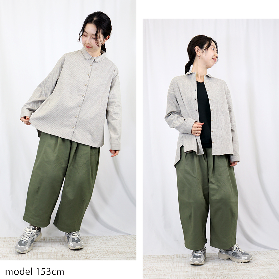 MSGM◆半袖ブラウス/40/コットン/NVY/ストライプ/2241MDM85 MSGM(エムエスジーエム) / 半袖ブラウス/40/コットン/NVY