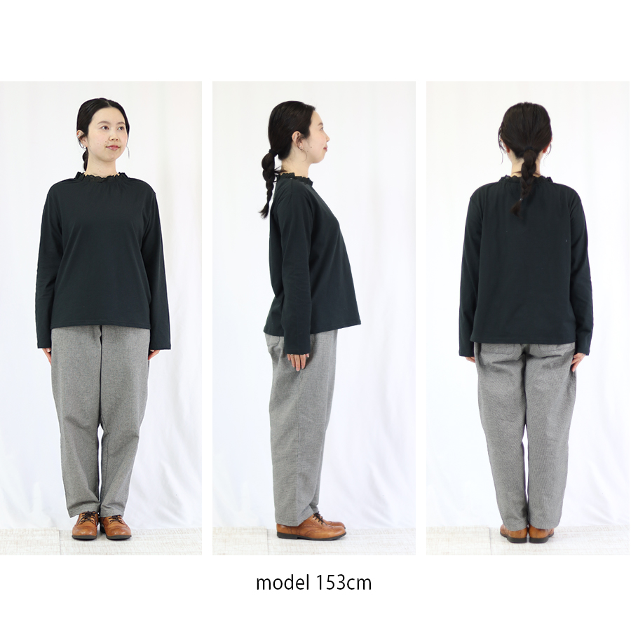 コットンスラブ天竺　レースネックカットソー　cloudnine |  | 11