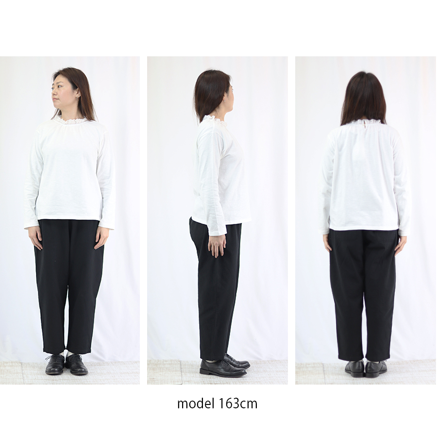 コットンスラブ天竺　レースネックカットソー　cloudnine |  | 12