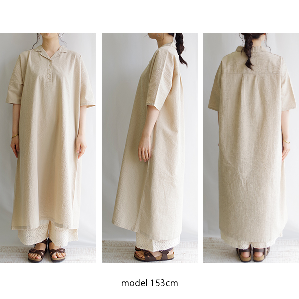 コットンサッカー開襟ワンピース |  | 08