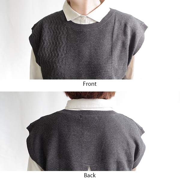 編み柄後ろ開きベスト north object de petit... |  | 06