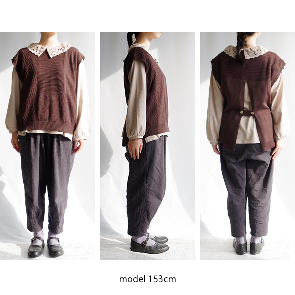 編み柄後ろ開きベスト north object de petit... |  | 10