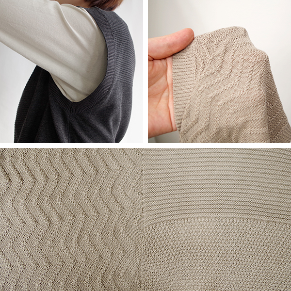 編み柄後ろ開きベスト north object de petit... |  | 07