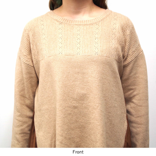 バックプリーツ切替えニットプルオーバー north object de petit |  | 03