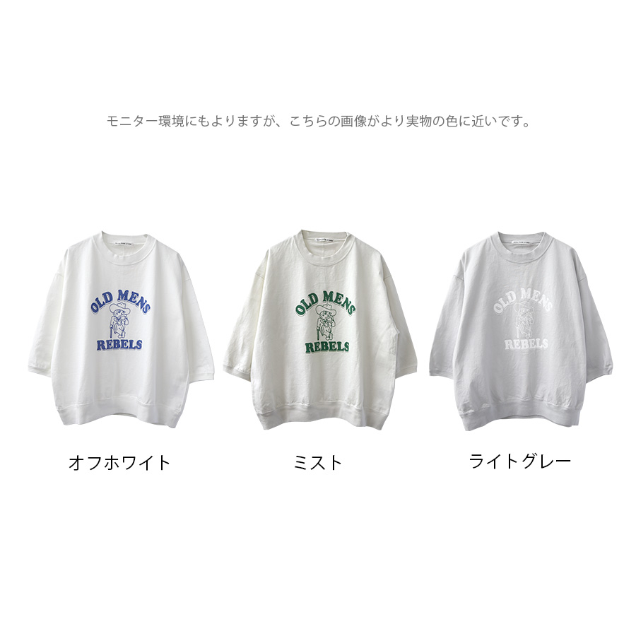 七分袖プリントプルオーバー 『OLD MENS REBELS』　PACIFIC PARK STORE |  | 10