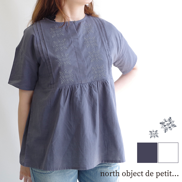 あじさい刺繍チュニック north object de petit... | 
