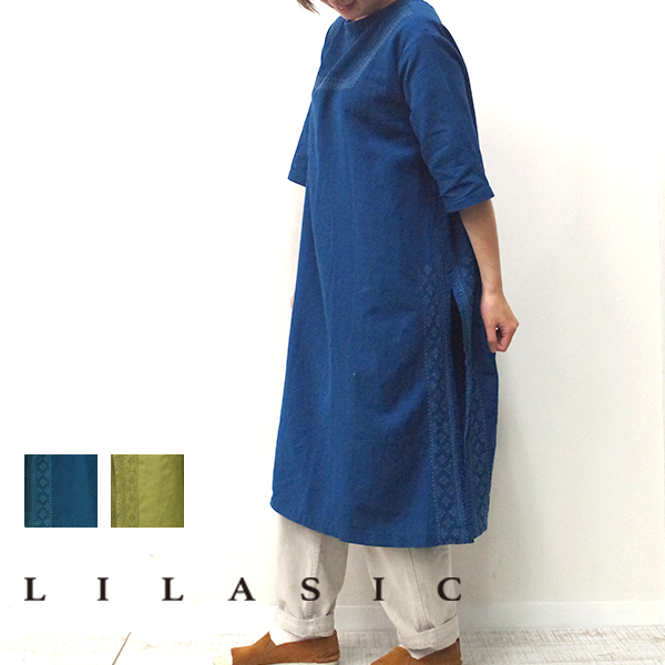 サイドスリット刺繍２ＷＡＹワンピース LILASIC リラシク | 