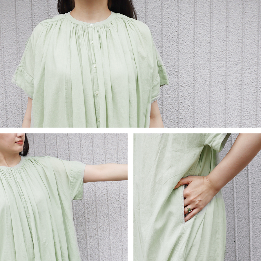 前開きコットンギャザーワンピース【SO】 |  | 10