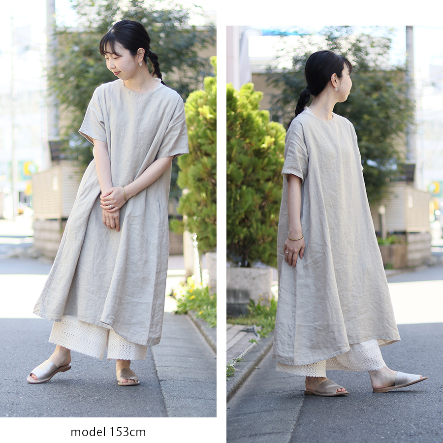 リネン半袖ワンピース【SO】 |  | 05