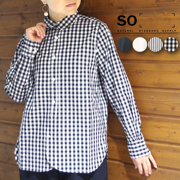 しゃつ ぶらうす so 綿100 タイプライター コットン100 | 