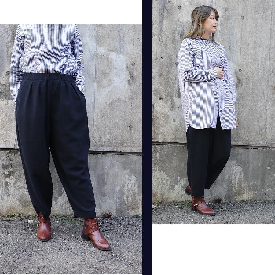 ウール混サルエルタックパンツ【SO　エスオー】 |  | 07