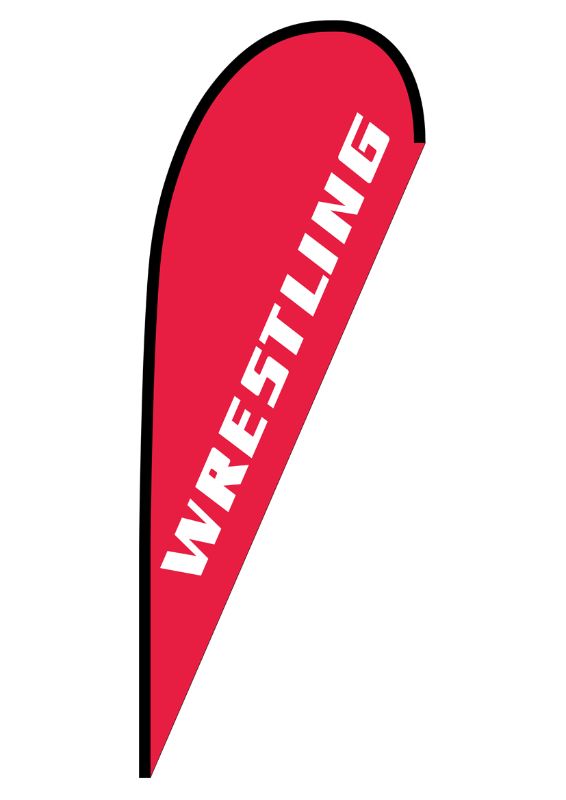 のぼり屋工房 ☆N_pバナー大 29755 WRESTLING 約W1250×H3300mm ポンジ 集客 販促品