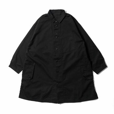【美品】ポータークラシック CHINO SHIRT COAT 黒 サイズ1 綿 PORTER CLASSIC（ポータークラシック） CHINO SHIRT COAT チノシャツ
