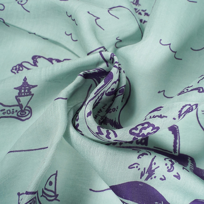 manipuri マニプリ ＜コットンシルクストール120＞マジカルマップ