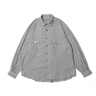 TIGHTBOOTH タイトブース ギンガムチェック ロールアップ シャツ PORTER CLASSIC（ポータークラシック） ロールアップフランネル